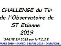 CHALLENGE du Tir de l’Observatoire de Saint Étienne 2019