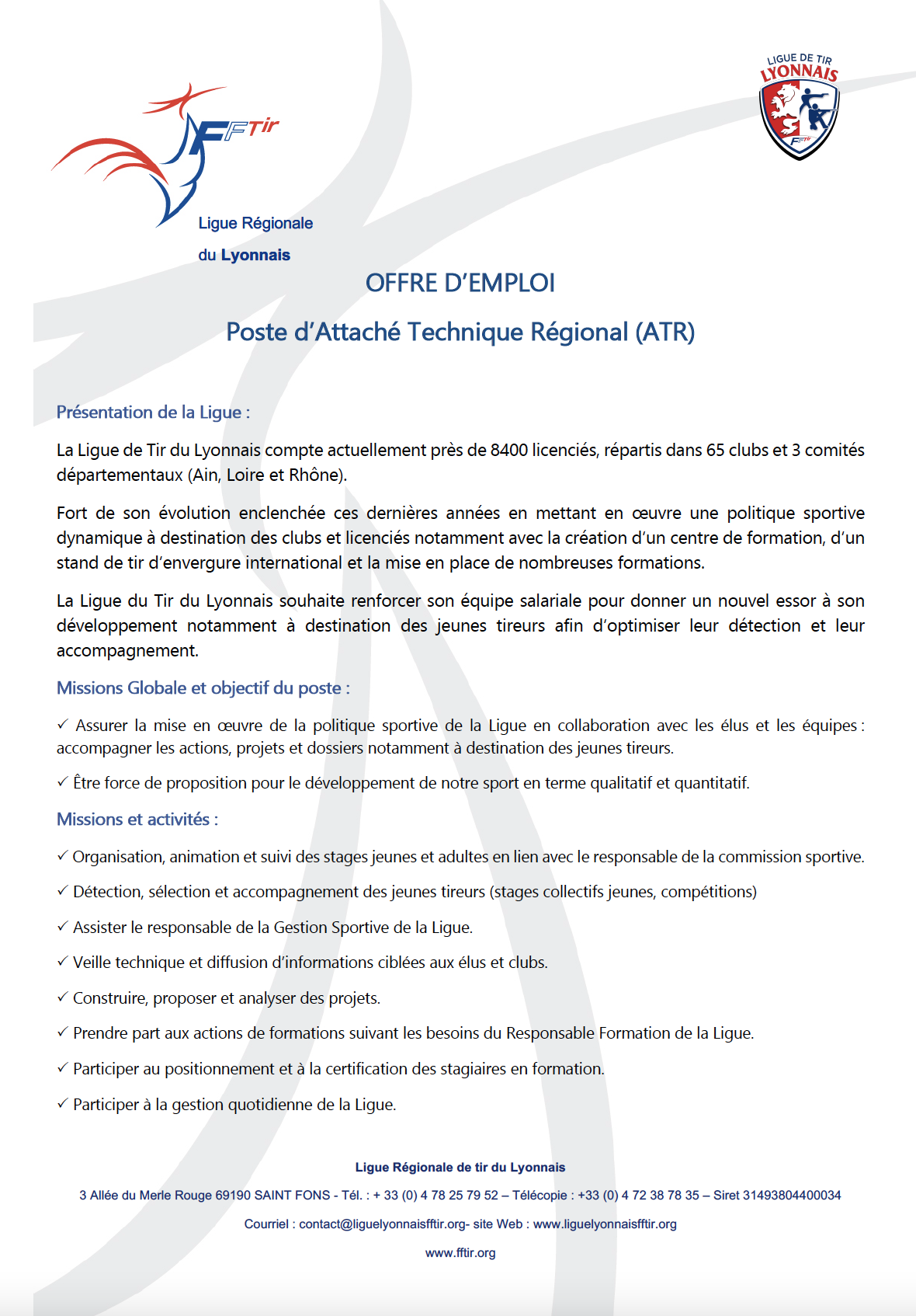 Offre d'emploi ATR