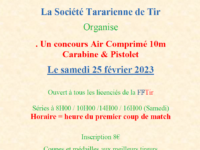 Société Tararienne de tir – Concours 10M