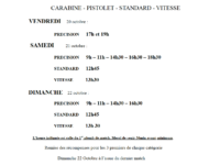 Cible Roannaise – Concours 10 mètres