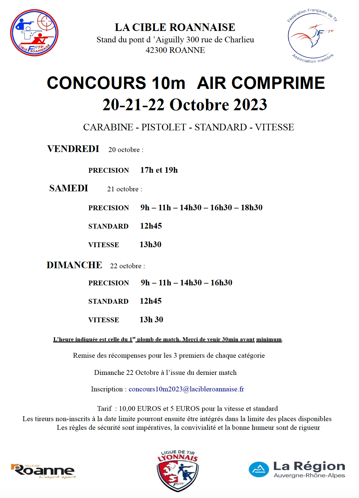 Concours 10 M - Cible Ronnaise